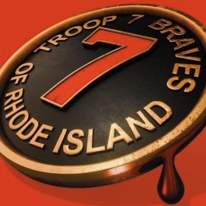 A detail of the Little Sins cover badge